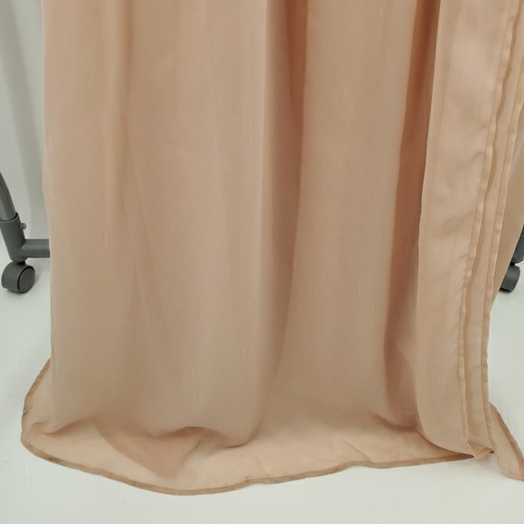 Lulu's Heavenly Hues Blush Plunge Maxi Dress S Blush Pink - Picture 13 of 16